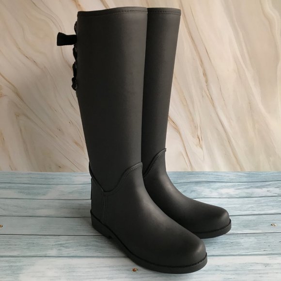 Coach Tristee Rain Boots 🖤👢🎀☔️ - Picture 2 of 12
